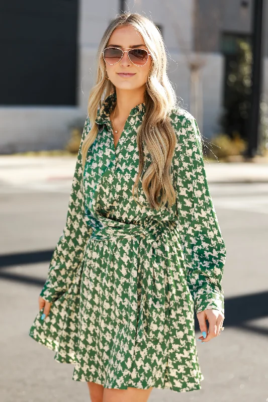 FINAL SALE - Bright Charm Kelly Green Satin Mini Dress Cozy Knitted Mini Dress