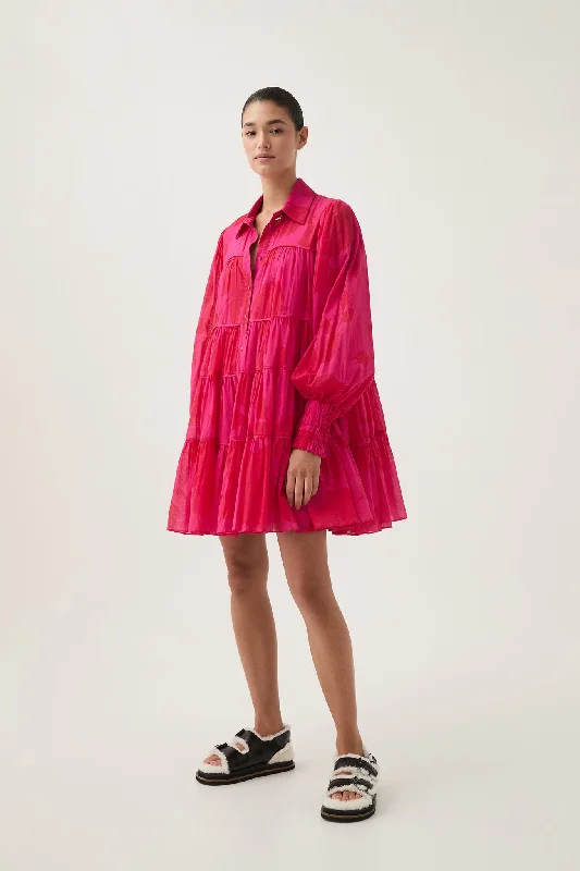 Catalyst Smock Mini Dress Casual Button-Up Mini Dress