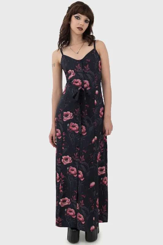 Cottage Chorus Maxi Dress Trendy Maxi Dress with Straps