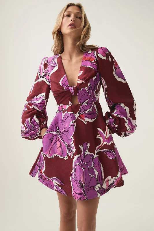 Inflorescence Mini Dress Fashionable Summer Mini Dress