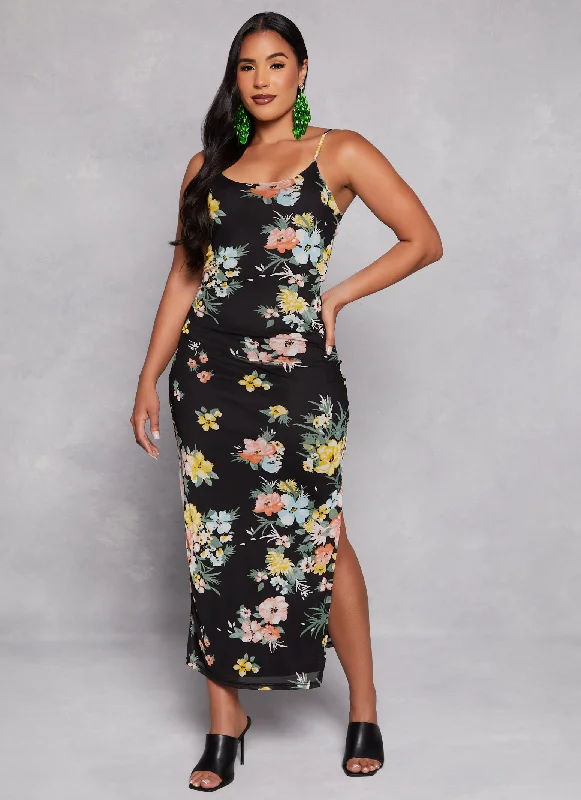 Floral Cami Maxi Dress Cozy Longline Maxi Dress