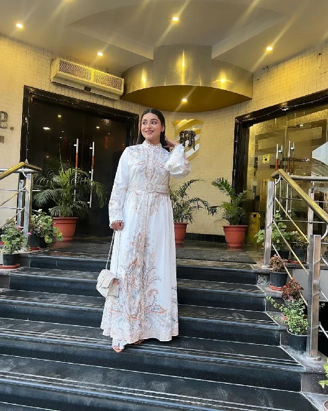 Rubeya Vintage Statement Maxi Dress Elegant Boho Maxi Dress