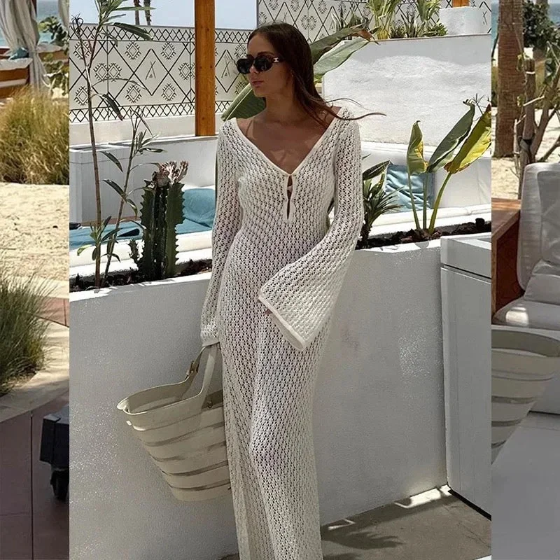 Siolim Beach Maxi Dress in Beige Comfortable Bohemian Maxi Dress