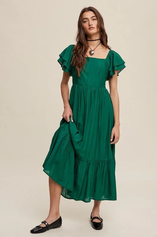 Luna Maxi Dress Trendy Satin Maxi Dress