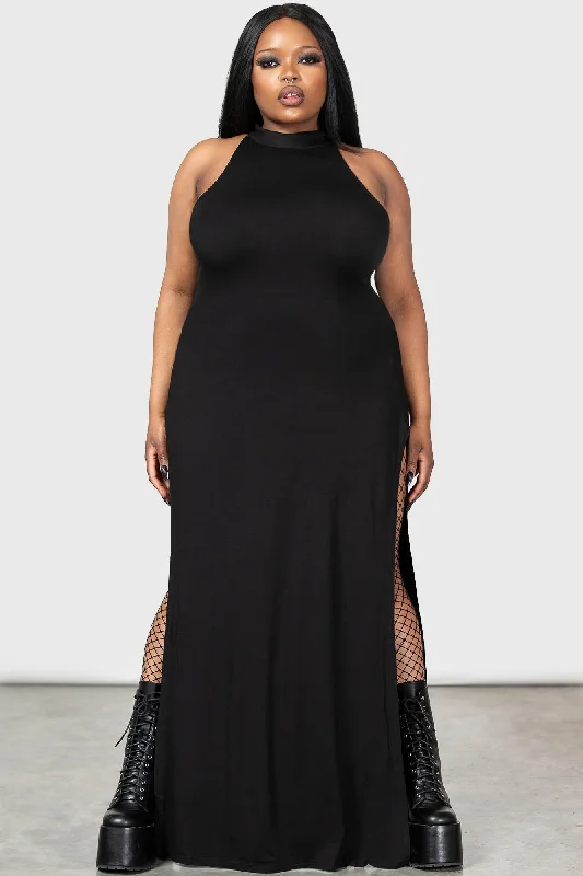 Under Queen Maxi Dress [PLUS] Casual Maxi Dress with Pockets