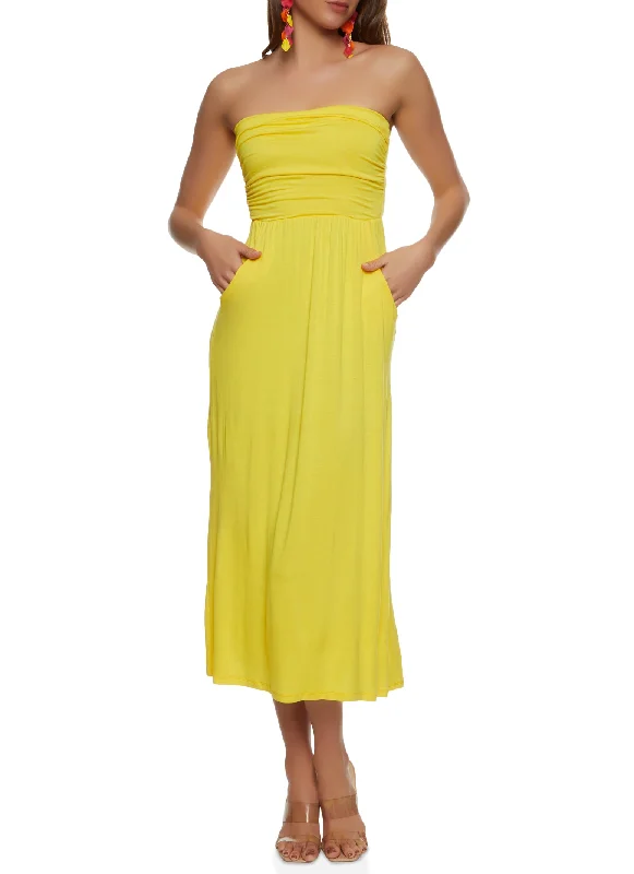 Strapless Maxi Dress Chic Summer Floral Maxi Dress