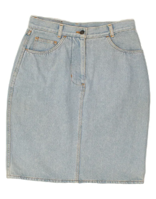 ARIZONA JEANS Womens Denim Skirt IT 40 Medium W30 Blue Cotton linen skirt natural