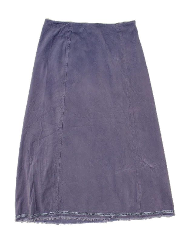 BODEN Womens Corduroy Skirt UK 14 Large W32 Blue cashmere skirt fine