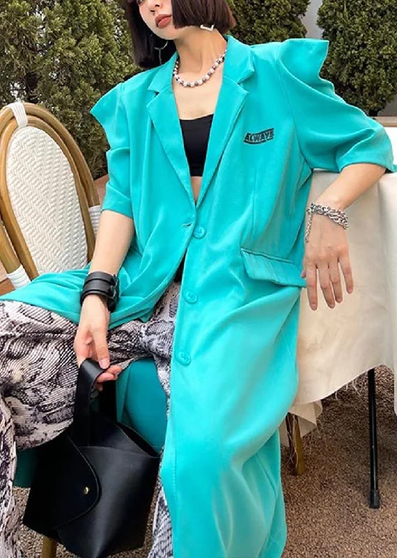 Bohemian Blue Peter Pan Collar Button Pockets Long Shirt Top Comfortable Stretch Short Shirt Bohemian Blue Peter Pan Collar Button Pockets Long Shirt Top Comfortable Stretch Short Shirt