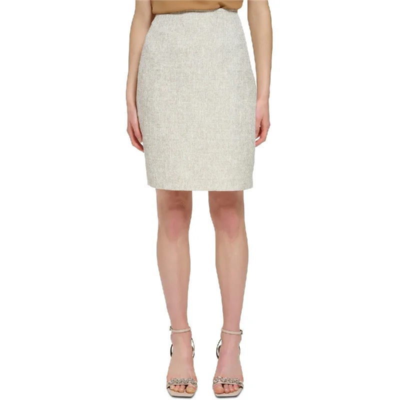 Calvin Klein Womens Above Knee Back Slit Pencil Skirt lace skirt romantic