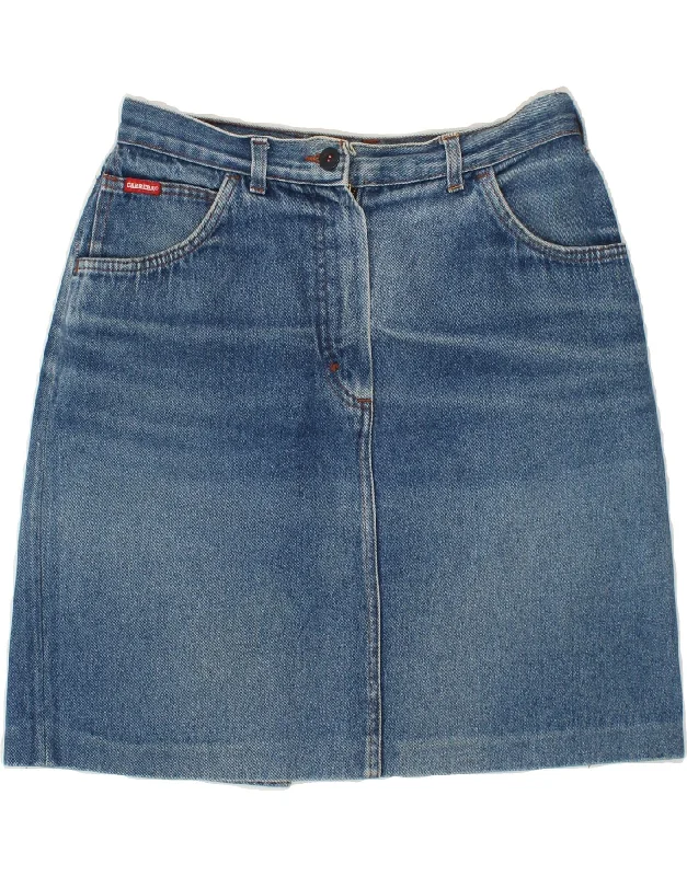 CARRERA Womens Denim Skirt W32 Large Blue velvet skirt plush