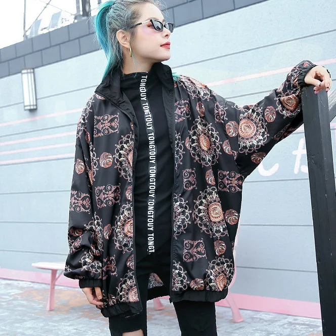 fashion floral tops plus size Stand t shirt 2018 zippered baggy clothing tops Fashionable Tied Short Sleeve fashion floral tops plus size Stand t shirt 2018 zippered baggy clothing tops Fashionable Tied Short Sleeve