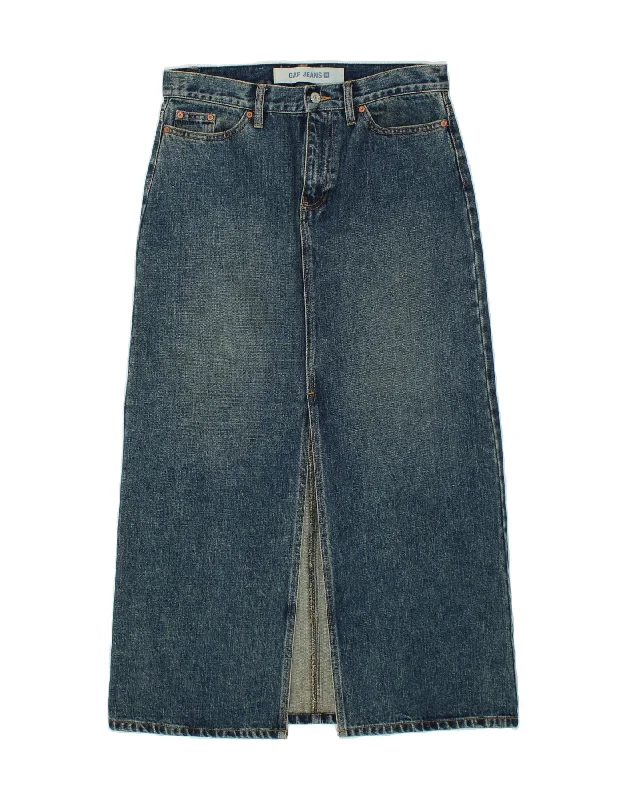 GAP Womens Denim Skirt US 8 Medium W32 Blue low waist skirt