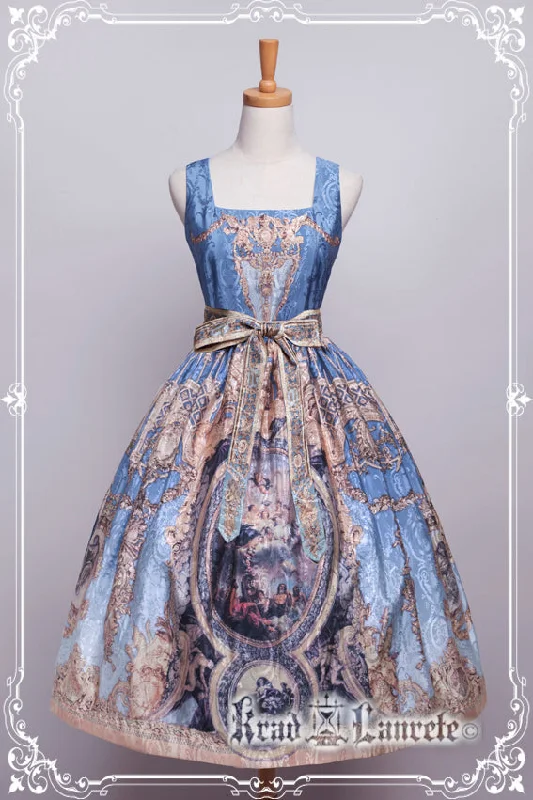 Krad Lanrete~Echoes of Versailles~JSK1 Long/Short Jumper Skirt silk skirt lustrous