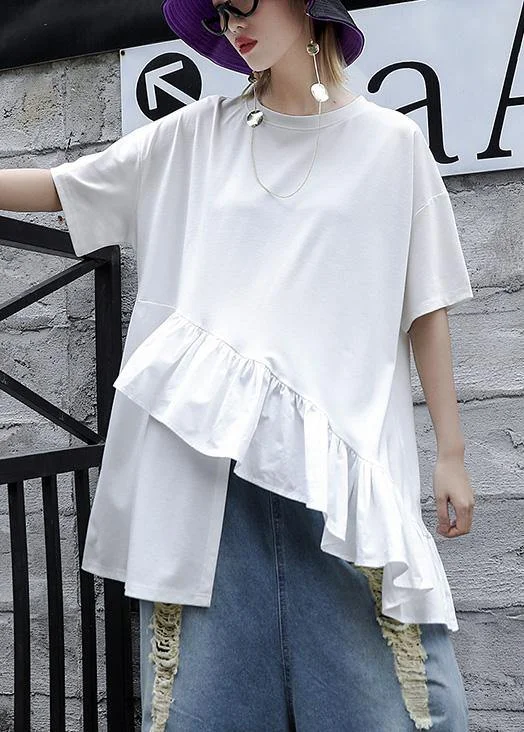 Loose white cotton shirts women half sleeve daily summer tops Comfortable Fit Short Shirt Loose white cotton shirts women half sleeve daily summer tops Comfortable Fit Short Shirt