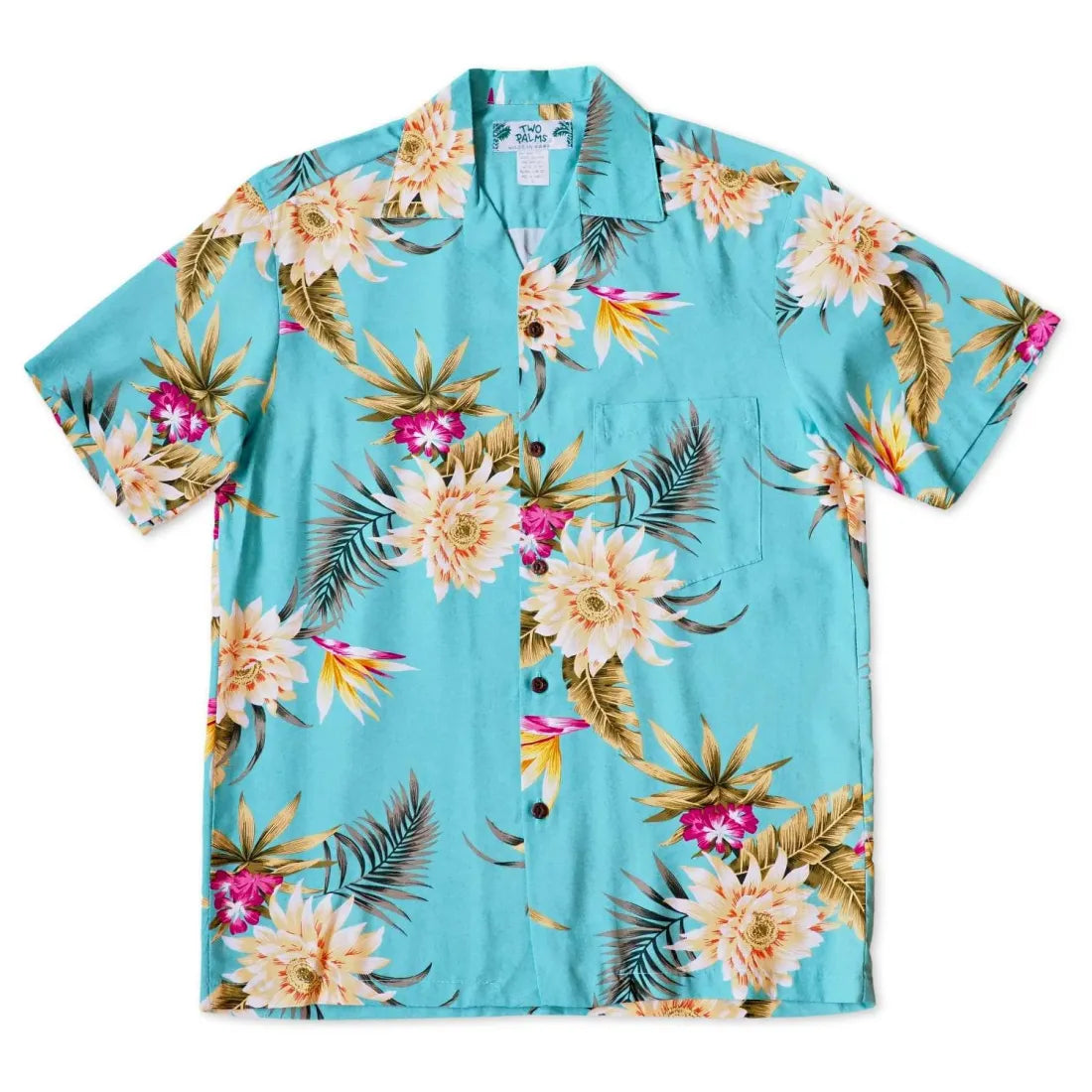 Mountain Green Hawaiian Rayon Shirt Stylish Striped Short Sleeve