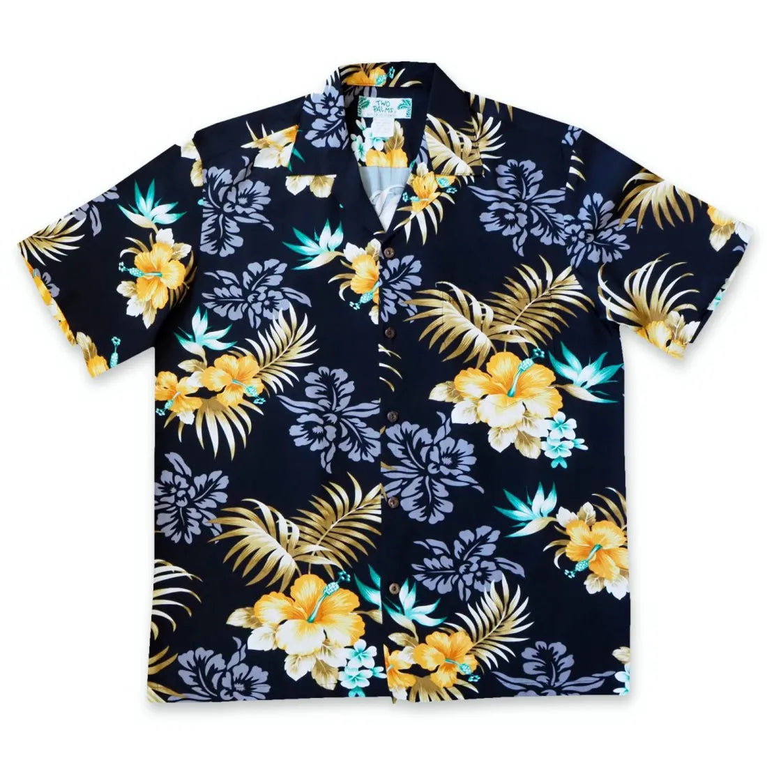 Passion Black Hawaiian Rayon Shirt Comfortable Graphic Short Sleeve
