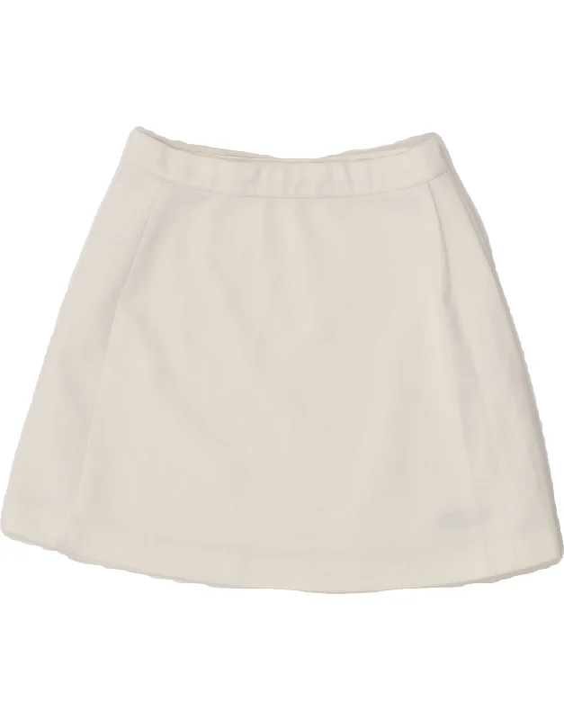 SPORTFUL Womens Mini Skirt W22 2XS White leather skirt modern