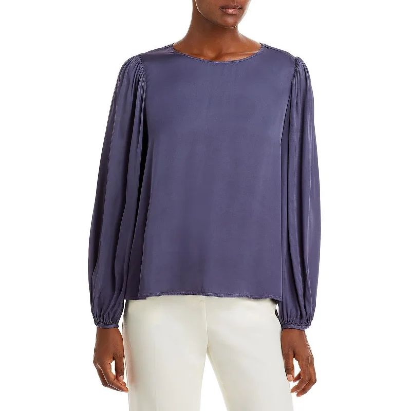 VELVET BY GRAHAM & SPENCER Womens Leila Long Sleeve Shirt Blouse Stylish Casual Short Tee