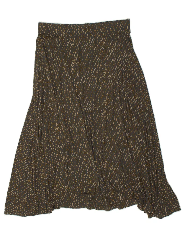 WHITE STUFF Womens A-Line Skirt UK 14 Large W32 Grey Spotted leather skirt durable