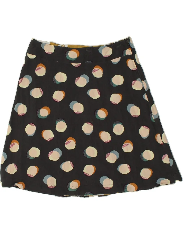 WHITE STUFF Womens A-Line Skirt UK 14 Large W34 Black Spotted Viscose lace skirt intricate WHITE STUFF Womens A-Line Skirt UK 14 Large W34 Black Spotted Viscose lace skirt intricate