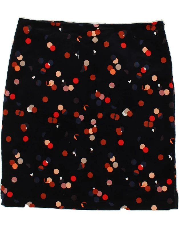 WHITE STUFF Womens Straight Skirt UK 18 XL W38 Navy Blue Polka Dot Cotton mini skirt trendy WHITE STUFF Womens Straight Skirt UK 18 XL W38 Navy Blue Polka Dot Cotton mini skirt trendy