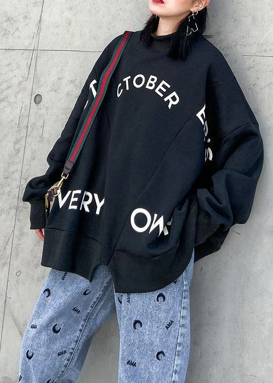 Women black cotton shirts patchwork alphabet loose spring tops Trendy Summer Short Sleeve Women black cotton shirts patchwork alphabet loose spring tops Trendy Summer Short Sleeve