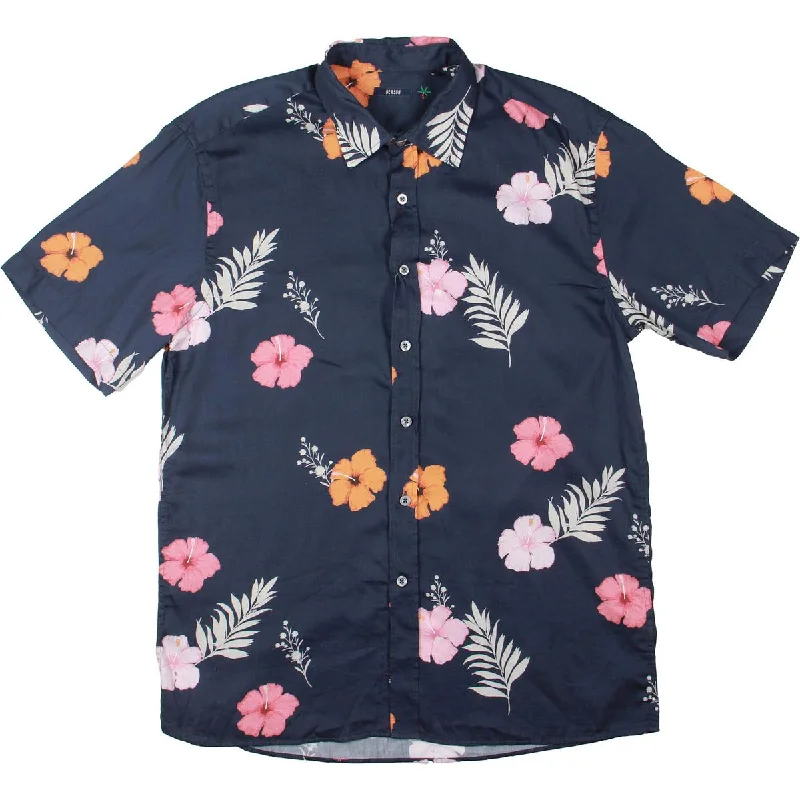Benson Mens Classic Fit Short Sleeve Button-Down Shirt Comfortable Summer Short Shirt Benson Mens Classic Fit Short Sleeve Button-Down Shirt Comfortable Summer Short Shirt