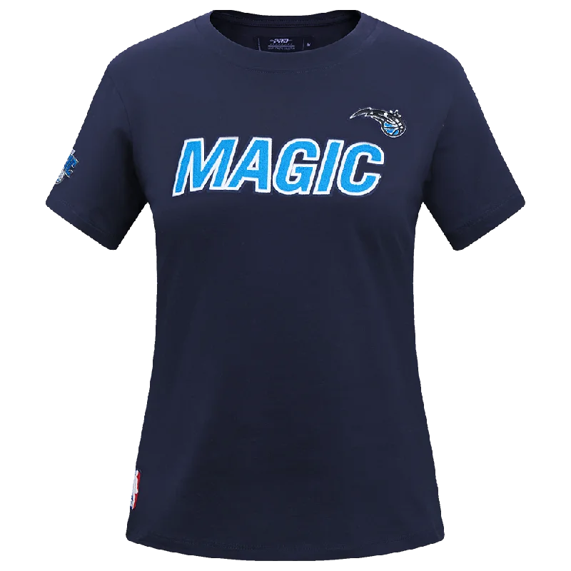 NBA ORLANDO MAGIC CLASSIC WOMEN'S SLIM FIT TEE (MIDNIGHT NAVY) Iron Safe Non-Iron Wrinkle Free NBA ORLANDO MAGIC CLASSIC WOMEN'S SLIM FIT TEE (MIDNIGHT NAVY) Iron Safe Non-Iron Wrinkle Free