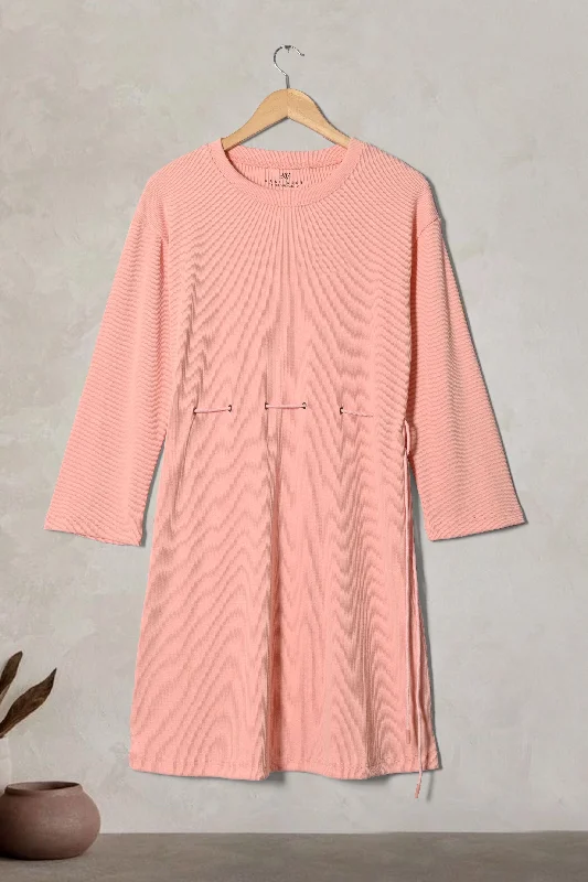East West Women's Maxi Shirt Fashionable Pleated Short Shirt