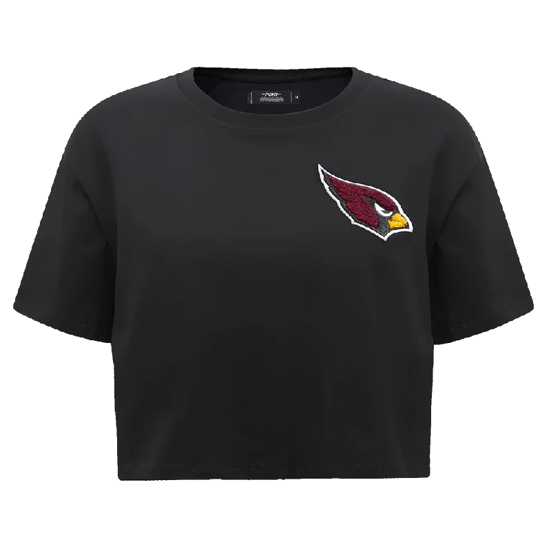 NFL ARIZONA CARDINALS CLASSIC WOMEN'S SJ BOXY TEE (BLACK) Layered Multi-layer Single Layer NFL ARIZONA CARDINALS CLASSIC WOMEN'S SJ BOXY TEE (BLACK) Layered Multi-layer Single Layer