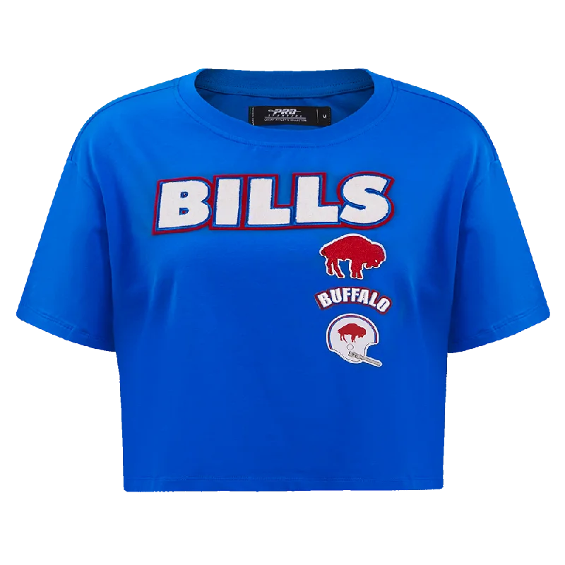 NFL BUFFALO BILLS RETRO CLASSIC WOMEN'S BOXY TEE (ROYAL BLUE) Iron Safe Non-Iron Wrinkle Free NFL BUFFALO BILLS RETRO CLASSIC WOMEN'S BOXY TEE (ROYAL BLUE) Iron Safe Non-Iron Wrinkle Free