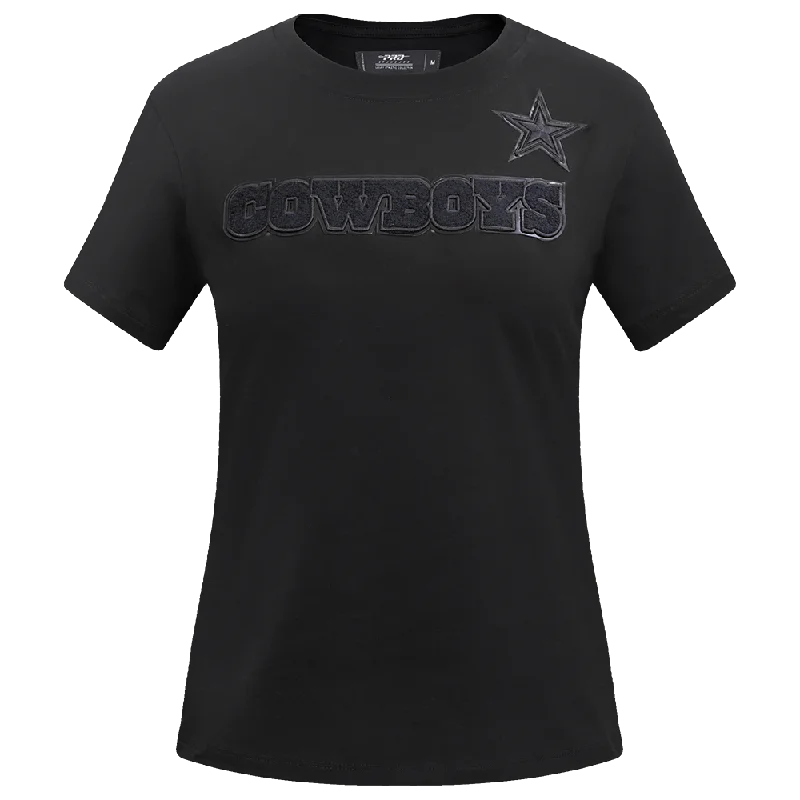 NFL DALLAS COWBOYS TRIPLE BLACK WOMEN'S SLIM FIT TEE (TRIPLE BLACK) Cozy Warm Stylish NFL DALLAS COWBOYS TRIPLE BLACK WOMEN'S SLIM FIT TEE (TRIPLE BLACK) Cozy Warm Stylish