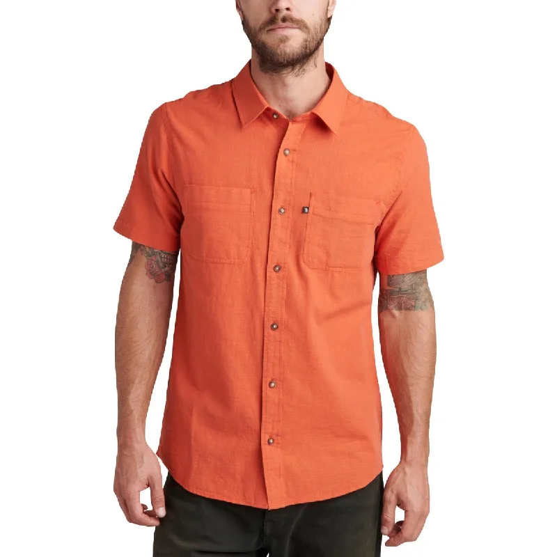Junk Food Mens Hughes Cotton Short Sleeves Button-Down Shirt Stylish Round Neck Shirt Junk Food Mens Hughes Cotton Short Sleeves Button-Down Shirt Stylish Round Neck Shirt
