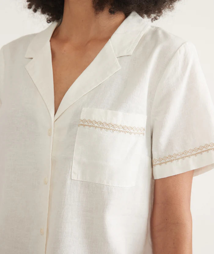 Embroidered Natural