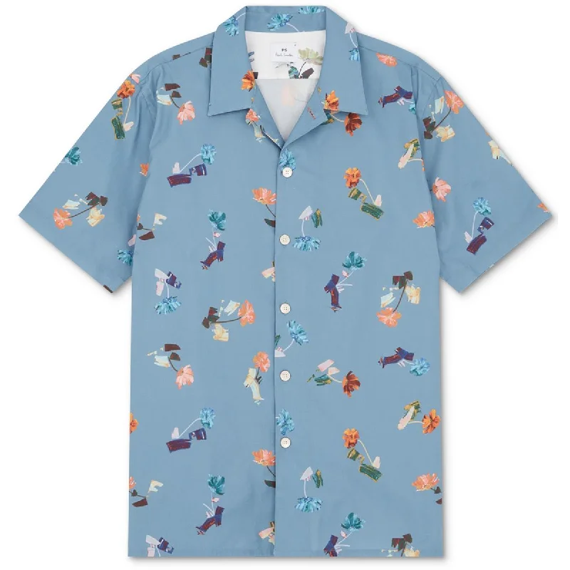 PS Paul Smith Mens Casual Fit Short Sleeve Button-Down Shirt Stylish Striped Short Sleeve PS Paul Smith Mens Casual Fit Short Sleeve Button-Down Shirt Stylish Striped Short Sleeve