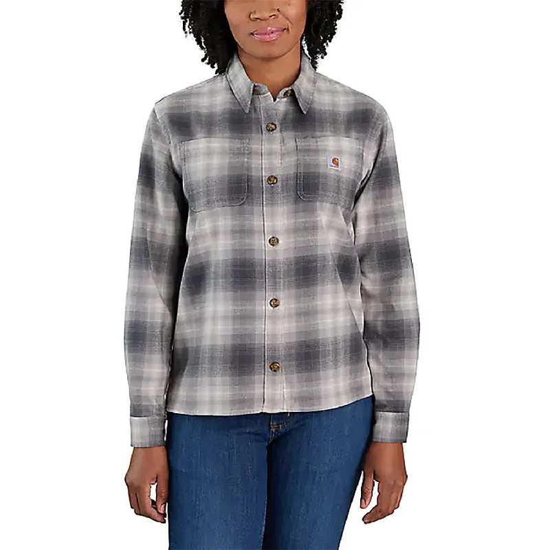 Women's Flannel Long-Sleeve Plaid Shirt 105574 Fashionable Button-Front Short Sleeve Women's Flannel Long-Sleeve Plaid Shirt 105574 Fashionable Button-Front Short Sleeve