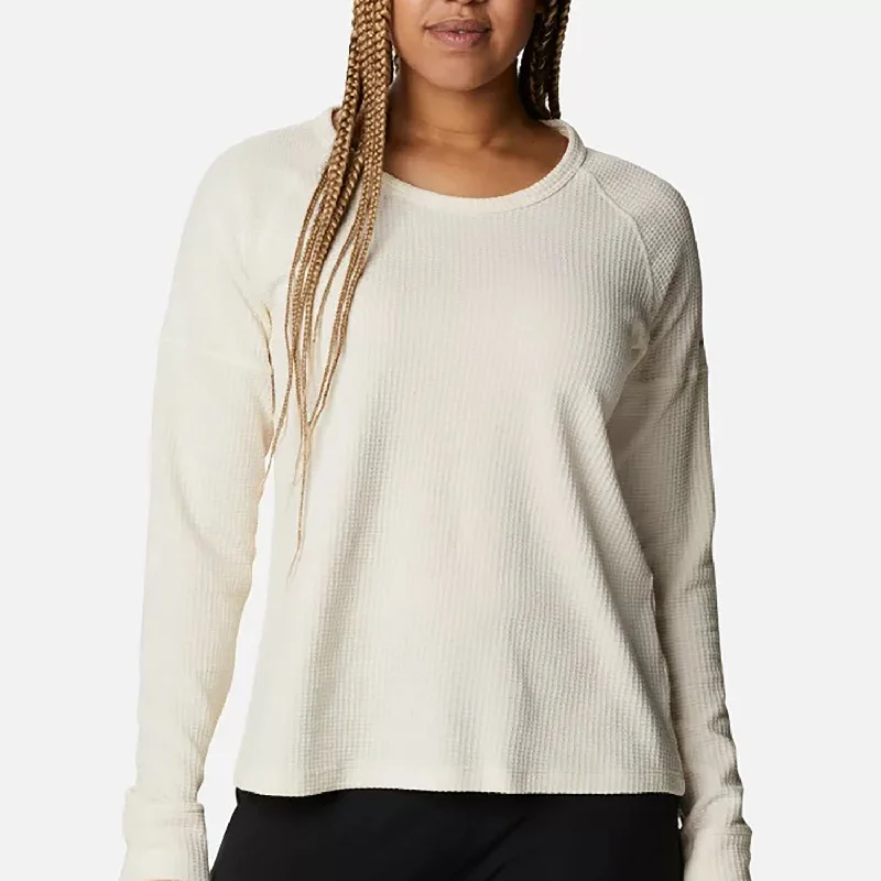 Women's Pine Peak Long-Sleeve Thermal Shirt 1959481 Cozy Plain Short Sleeve