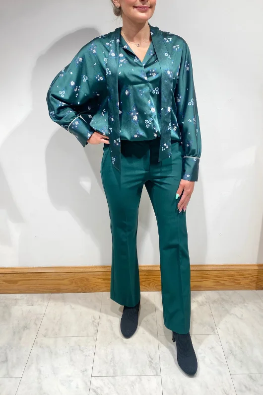Curzio Trouser Trousers Silk Elegant