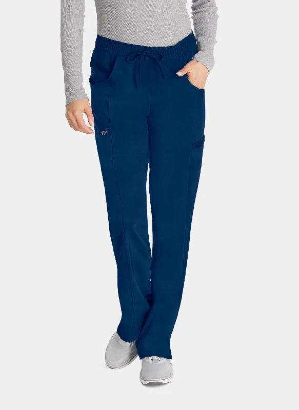 Dickies EDS Essentials Women's Mid Rise Straight Leg Drawstring Trousers DKE010 - Navy Trousers Timeless Classic
