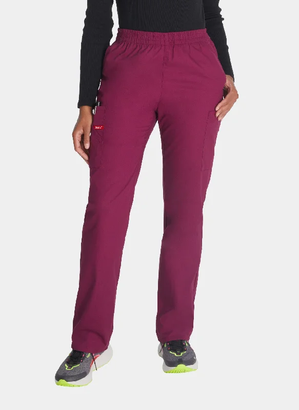 Dickies EDS Signature Ladies Natural Rise Tapered Leg Pull-On Scrub Trousers DKE86106 - Wine Trousers Essential Wardrobe Dickies EDS Signature Ladies Natural Rise Tapered Leg Pull-On Scrub Trousers DKE86106 - Wine Trousers Essential Wardrobe