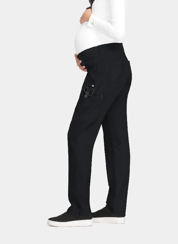 Koi Next Gen On The Move Maternity Scrub Trousers - Black Trousers Print Floral
