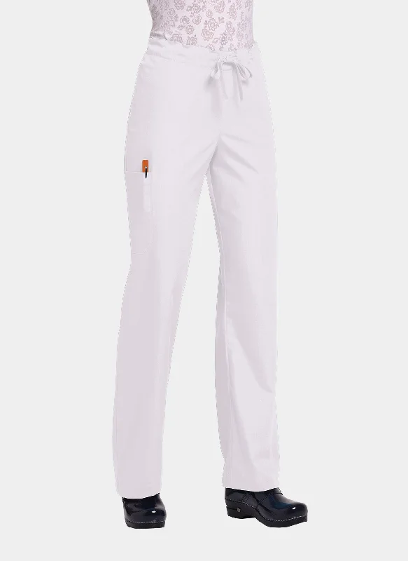 Orange Standard Unisex Huntington Scrub Trousers - White Trousers fashionable chic