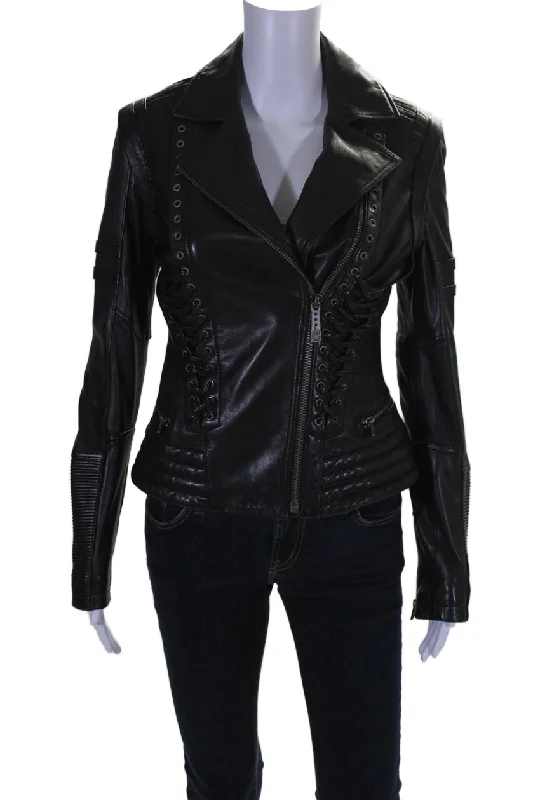 Affliction Womens Leather Collar Criss Cross Laced Zip Biker Jacket Black Plaid Jacket Tartan Jacket Houndstooth Jacket Affliction Womens Leather Collar Criss Cross Laced Zip Biker Jacket Black Plaid Jacket Tartan Jacket Houndstooth Jacket
