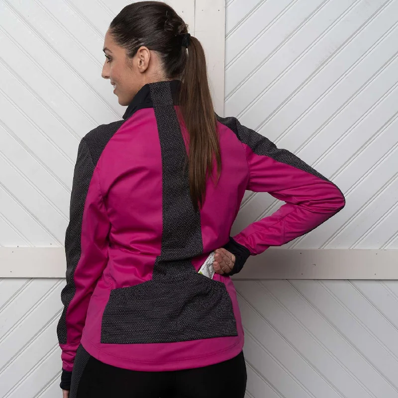 Albany Reflective Women's Softshell Jacket in Mulberry/Black Satin Jacket Silk Jacket Chiffon Jacket Albany Reflective Women's Softshell Jacket in Mulberry/Black Satin Jacket Silk Jacket Chiffon Jacket