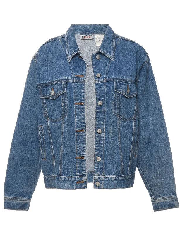 Bill Blass Classic Denim Jacket - M Mesh Jacket Canvas Jacket Denim Jacket