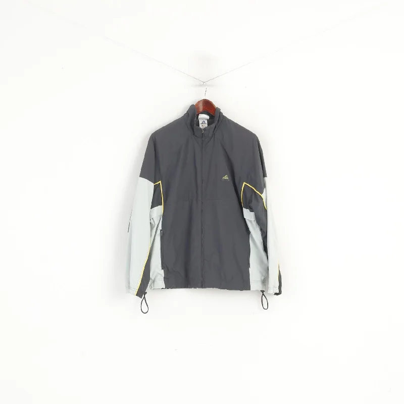 Adidas Women 20 XL Jacket Grey Vintage Activewear Full Zip Sport Track Top Satin Fabric Silk Fabric Chiffon Fabric Adidas Women 20 XL Jacket Grey Vintage Activewear Full Zip Sport Track Top Satin Fabric Silk Fabric Chiffon Fabric