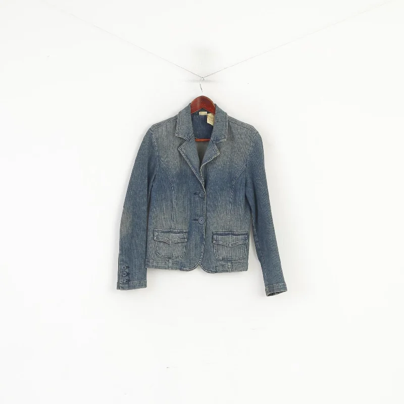 Lee Women M (S) Denim Jacket Navy Cotton Jeans Vintage Single Breasted Blazer Chenille Jacket Brocade Jacket Lace Jacket Lee Women M (S) Denim Jacket Navy Cotton Jeans Vintage Single Breasted Blazer Chenille Jacket Brocade Jacket Lace Jacket