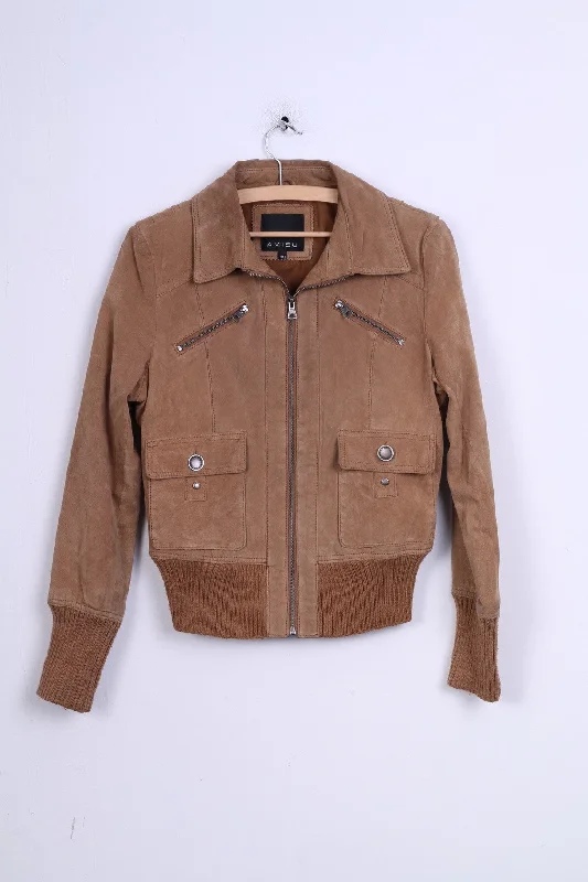 AMISU Womens 40 L Jacket Ramones Leather Top New Yorker Zip Up Camel Satin Jacket Silk Jacket Chiffon Jacket AMISU Womens 40 L Jacket Ramones Leather Top New Yorker Zip Up Camel Satin Jacket Silk Jacket Chiffon Jacket