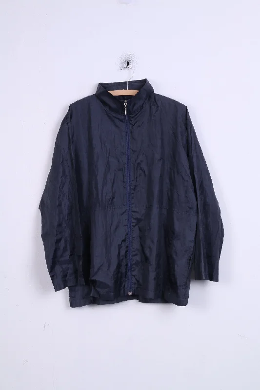 No name Womens XL Jacket Navy Blue Hidden Hood Lightwear Top Chenille Jacket Brocade Jacket Lace Jacket No name Womens XL Jacket Navy Blue Hidden Hood Lightwear Top Chenille Jacket Brocade Jacket Lace Jacket